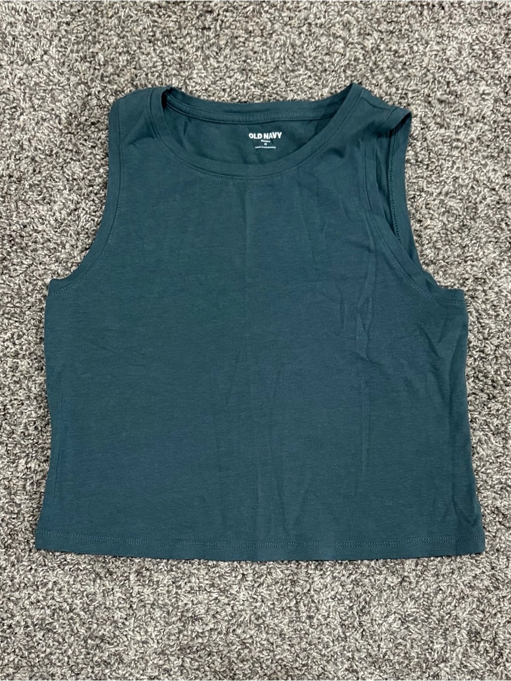 Old Navy Teal Crop Tank Top